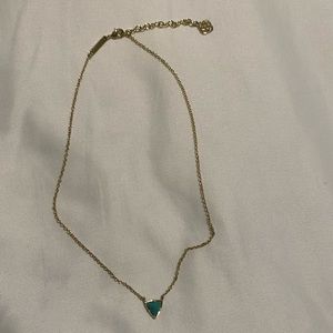 Kendra Scott Gold and Turquoise Necklace